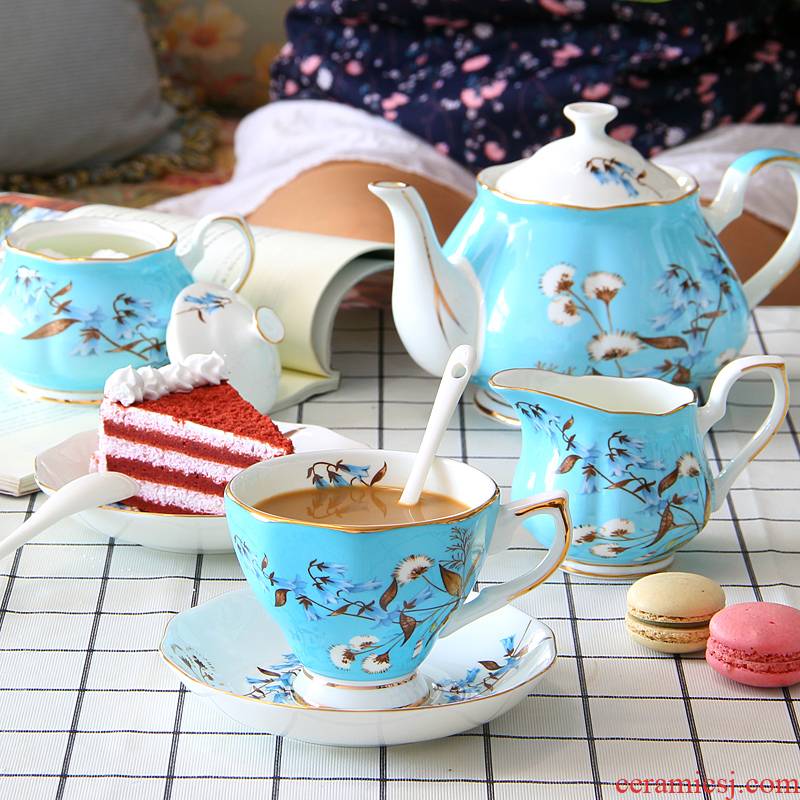 English afternoon tea tea set suit European style coffee ipads porcelain cup household ceramic teapot gift box