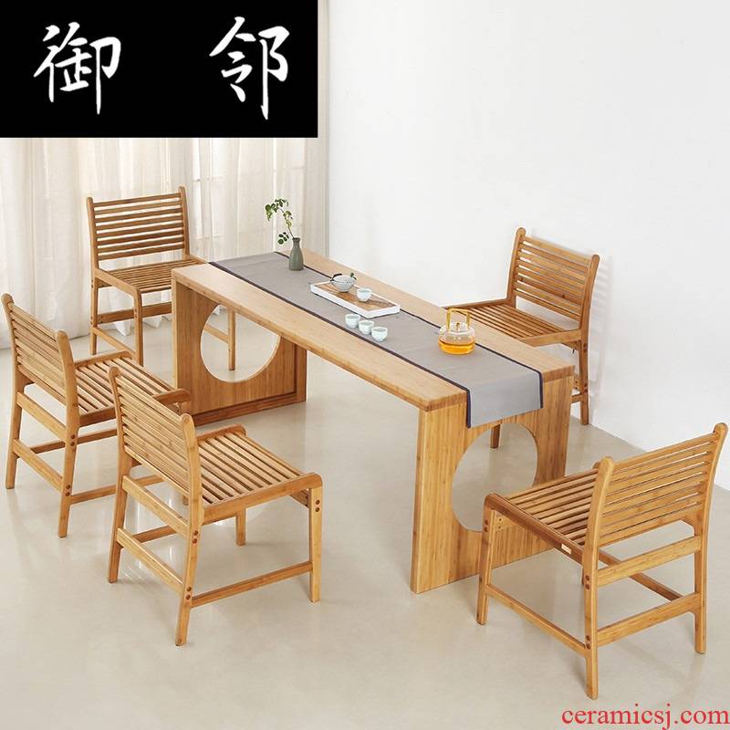 Make tea tea tables and chairs contracted modern bamboo furniture combination furniture suite leisure tea table of tea tea table space