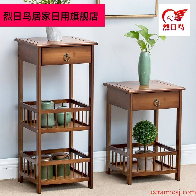 Put the tea cabinet Put the teapot tea leaves of multilayer shelf receive ark, shelf household small zen