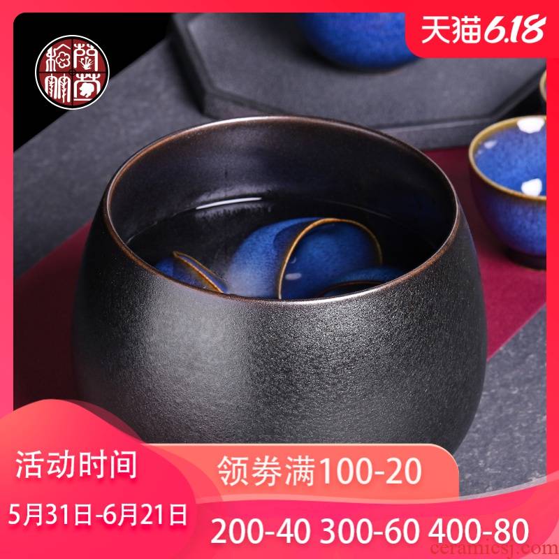 Tea Tea wash your Japanese ceramic size variable retro cup zen Tea accessories in hot water jar household barrel
