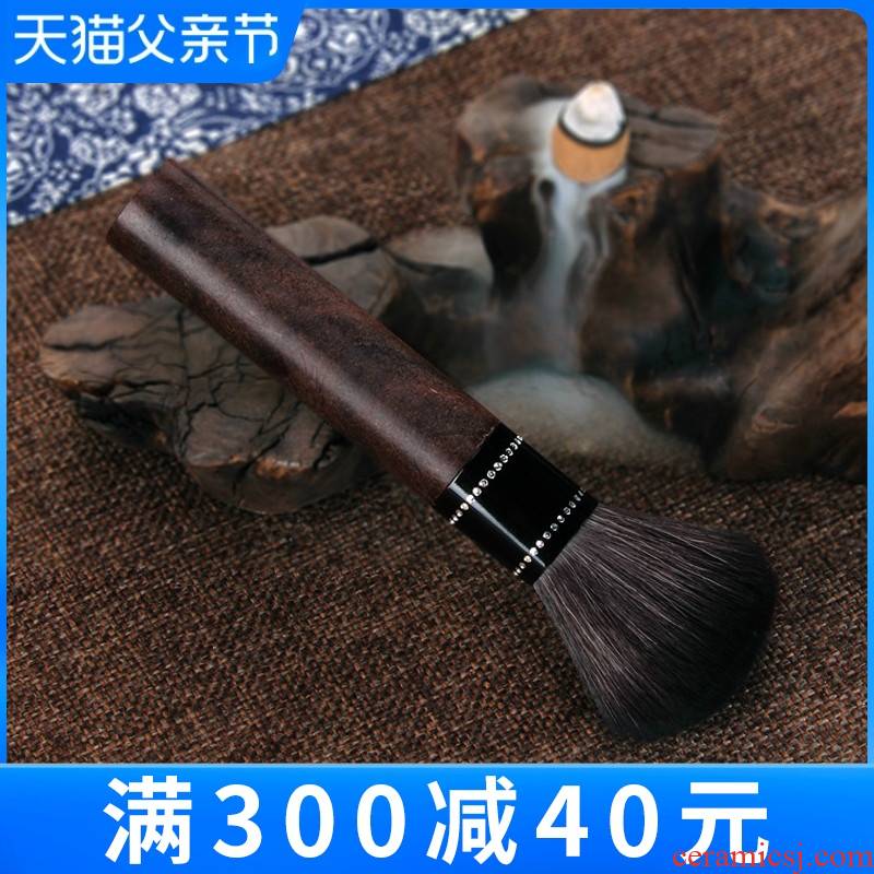 Kung fu tea accessories brush with ebony wood tea tea zero sum YangHuBi household small brush brush pot of tea