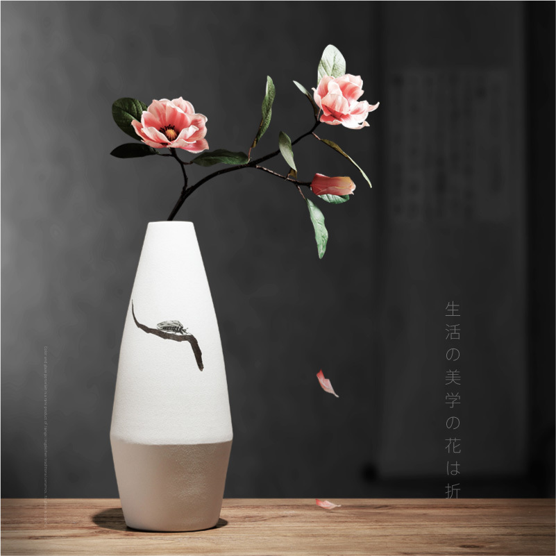 New Chinese style ceramic vases, dried flowers, decorative home furnishing articles table sitting room porch decoration indoor TV ark, arranging flowers