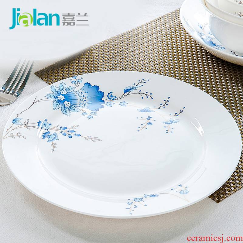 Garland ipads China 10 inches large west plate cold dishes tangshan ceramic plate plates creative steak plate of household