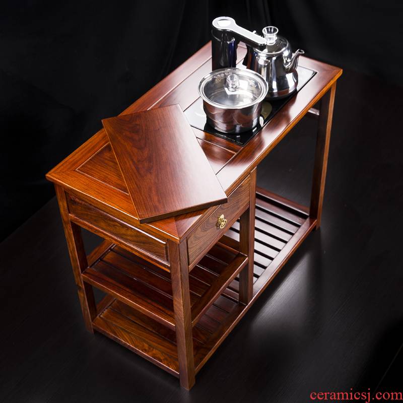 Hua limu tea tank multi - function solid wood tea table edge ark, electric tea stove stents, hedgehog rosewood tea sets tea B