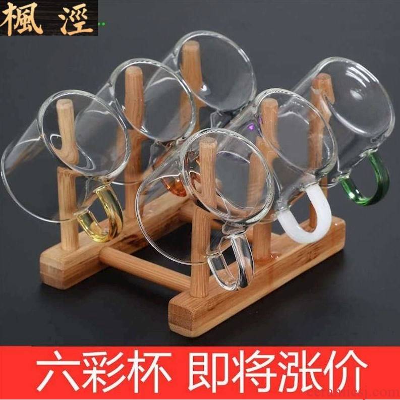 Glass cups have the small tea cup kung fu tea cup home kit mini thickening tea teapot master CPU