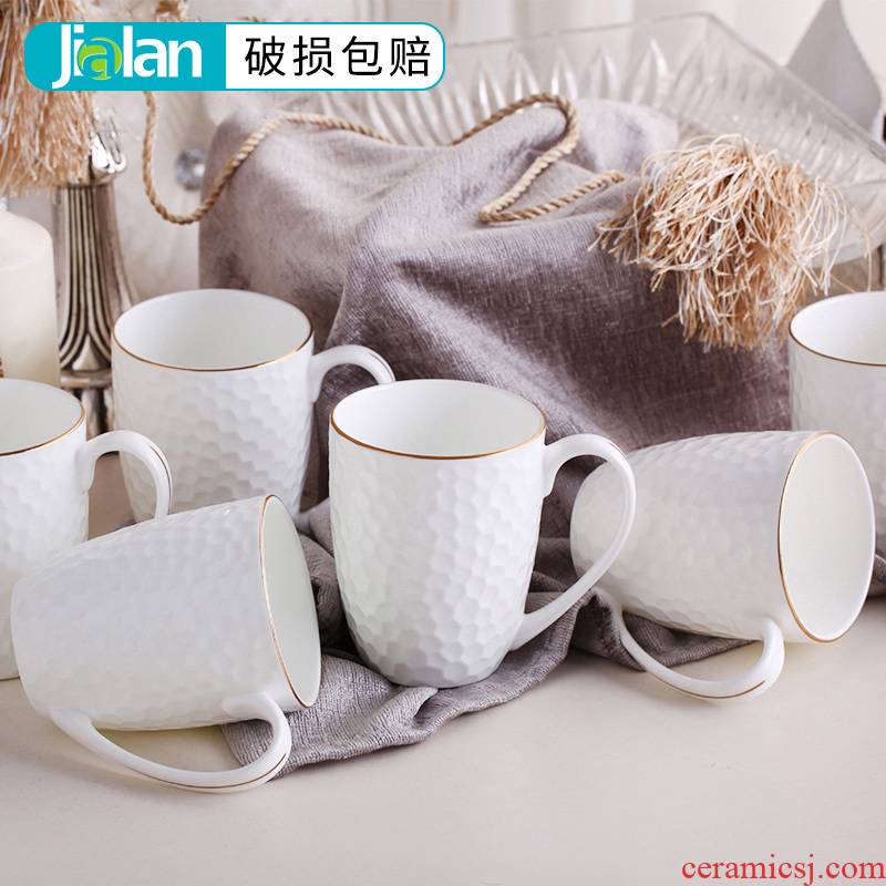 Garland ipads porcelain cup keller up phnom penh office of pure ceramic cup cup of household water cup cup Europe type
