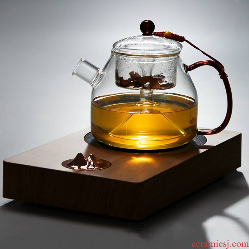 Electric TaoLu steam boiling kettle black tea designed dual tea heat - resistant puer tea with a suit web celebrity home glass