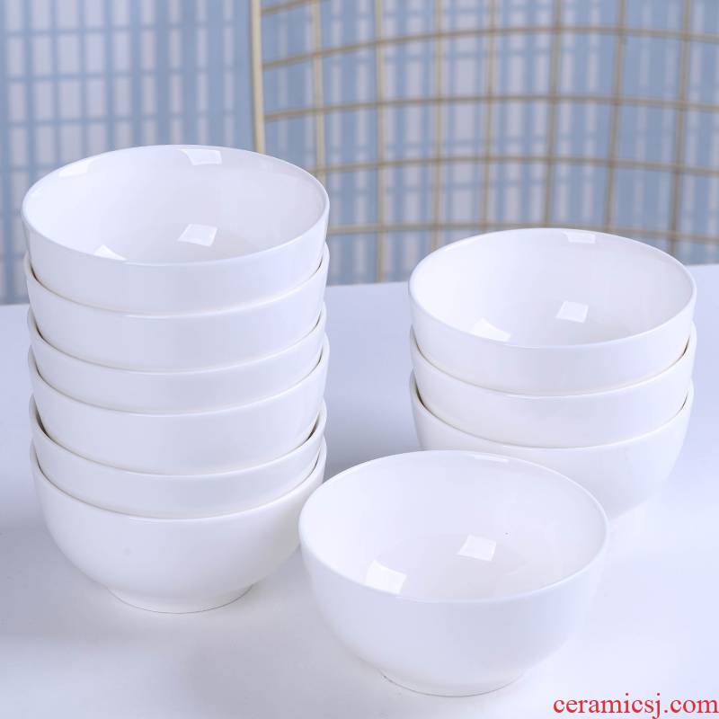 White household jingdezhen ceramic bowl of a single small bowl of soup bowl bird 's nest to eat sauce bowl rice bowls dishes suit