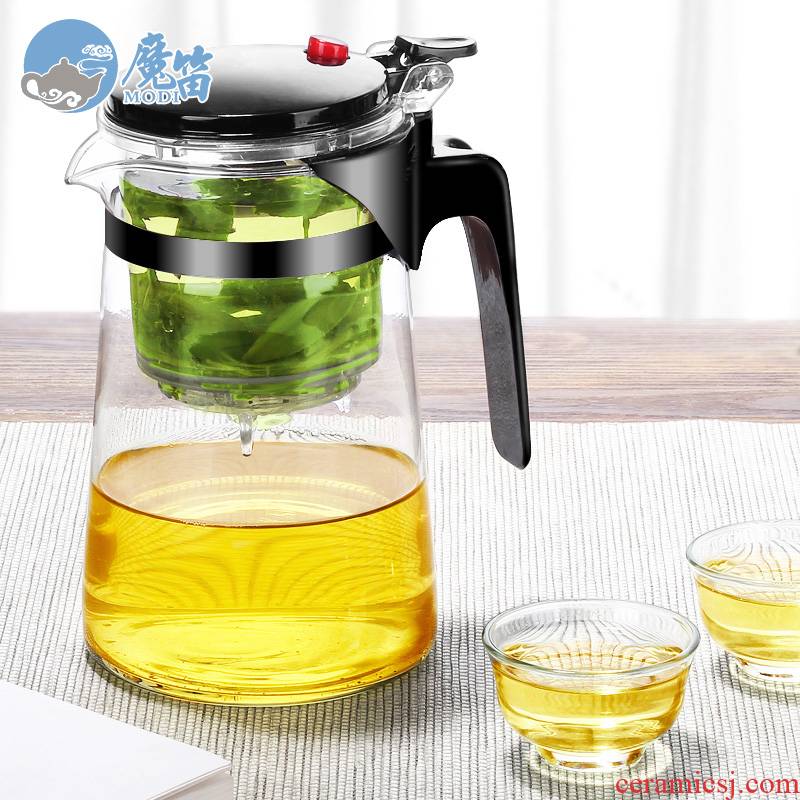 The flute and elegant glass tea cup teapot tea cup office high - temperature tea to household to filter The teapot