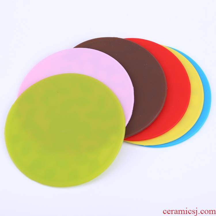 BG6 tablets food - grade silicone cup mat move slippery little insulation pad Japanese small butterfly small bowl meal pad