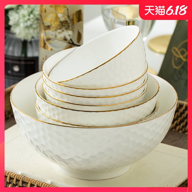 Garland individual dishes are optional DIY home fruit salad bowl of soup rice rainbow such use creative ceramic plate