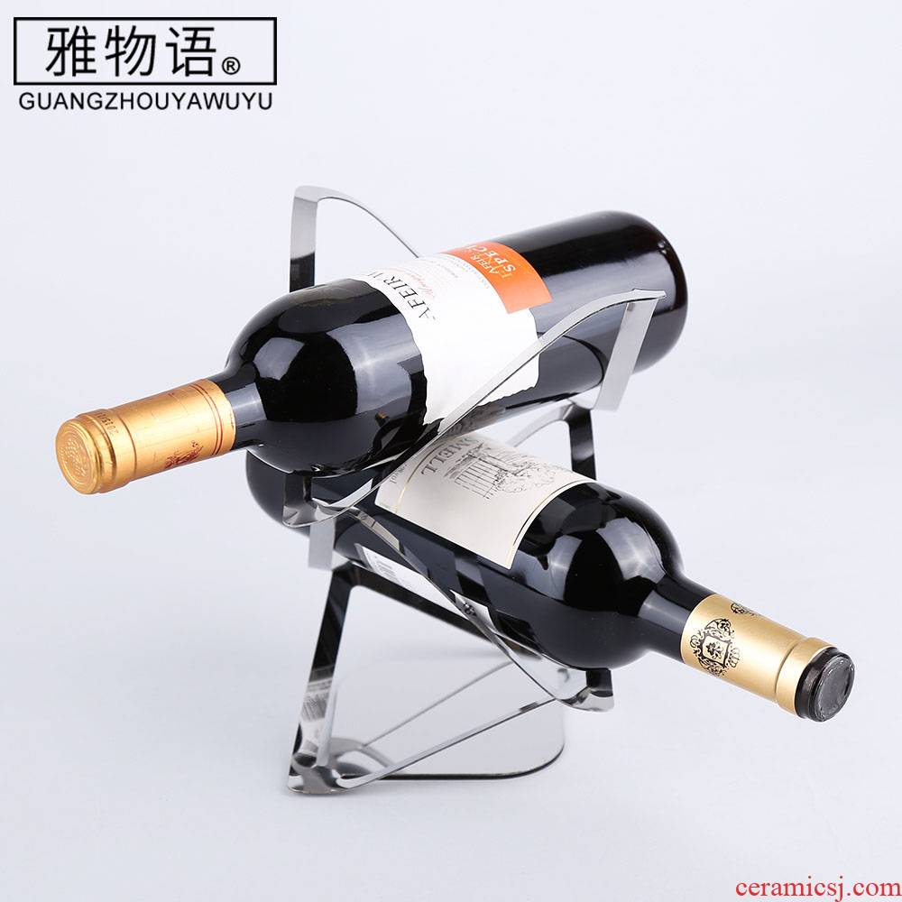 The Cut red wine rack furnishing articles "and" two pens creative display bottle home European wine rack