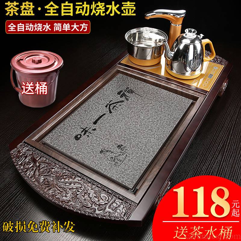 Package mail stone material the whole piece of stone tea tray was sharply kunfu tea tea tea set household contracted the the original large restoring ancient ways
