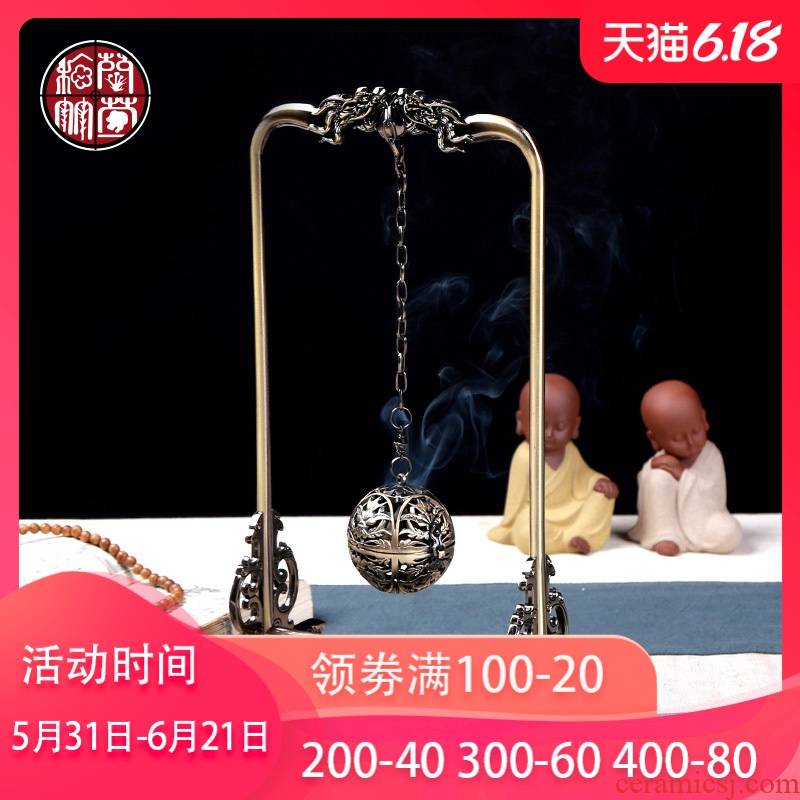 By patterns tea with parts bronze censer tea tea tea house furnishing articles incense fashion creative present