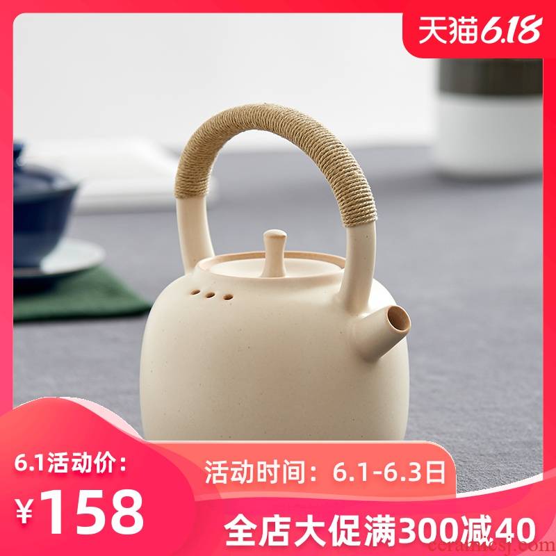 Ceramic kung fu tea kettle boil tea device girder high - capacity teapot large fire electricity TaoLu Ceramic POTS