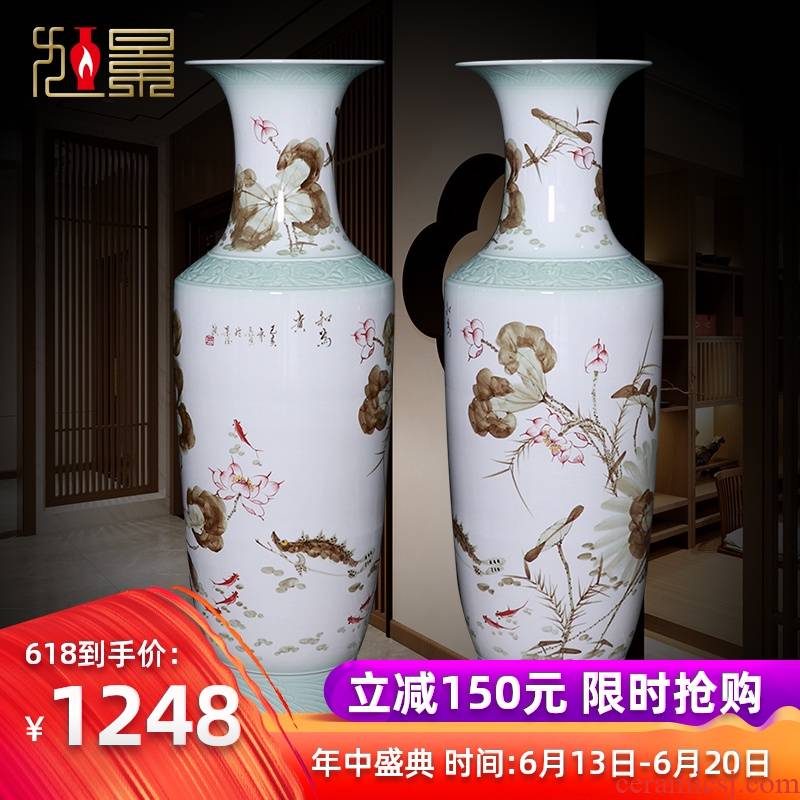 Hand - made harmony is the jingdezhen ceramics of large vase household decorative furnishing articles for the opening of the new Chinese style gifts sitting room