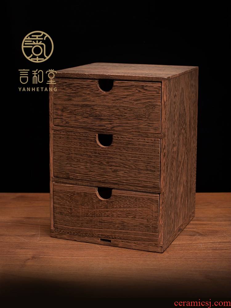 Pu 'er tea cake box box packing box solid wood, multi - layer receive a box of white tea tea ano high drawer tea boxes