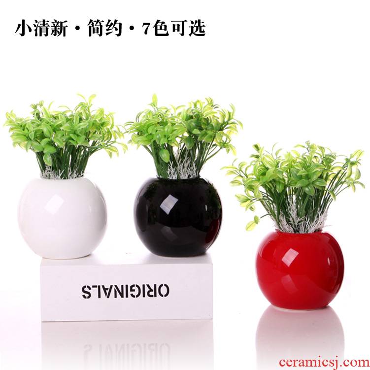 Small pure and fresh and ceramic vase furnishing articles TV ark, creative flower arranging home decoration I and contracted sitting room decoration ideas