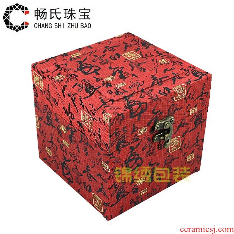Square JinHe jewelry jewelry jewelry box porcelain cultural relic packing furnishing articles the antiques to receive a gift box