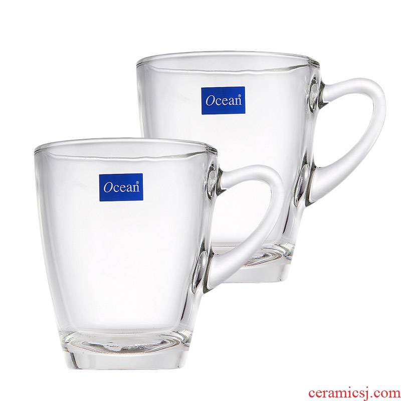 Ocean import two 320 ml/gulls hin Kenyan glass cup with his coffee cup hot water cup set