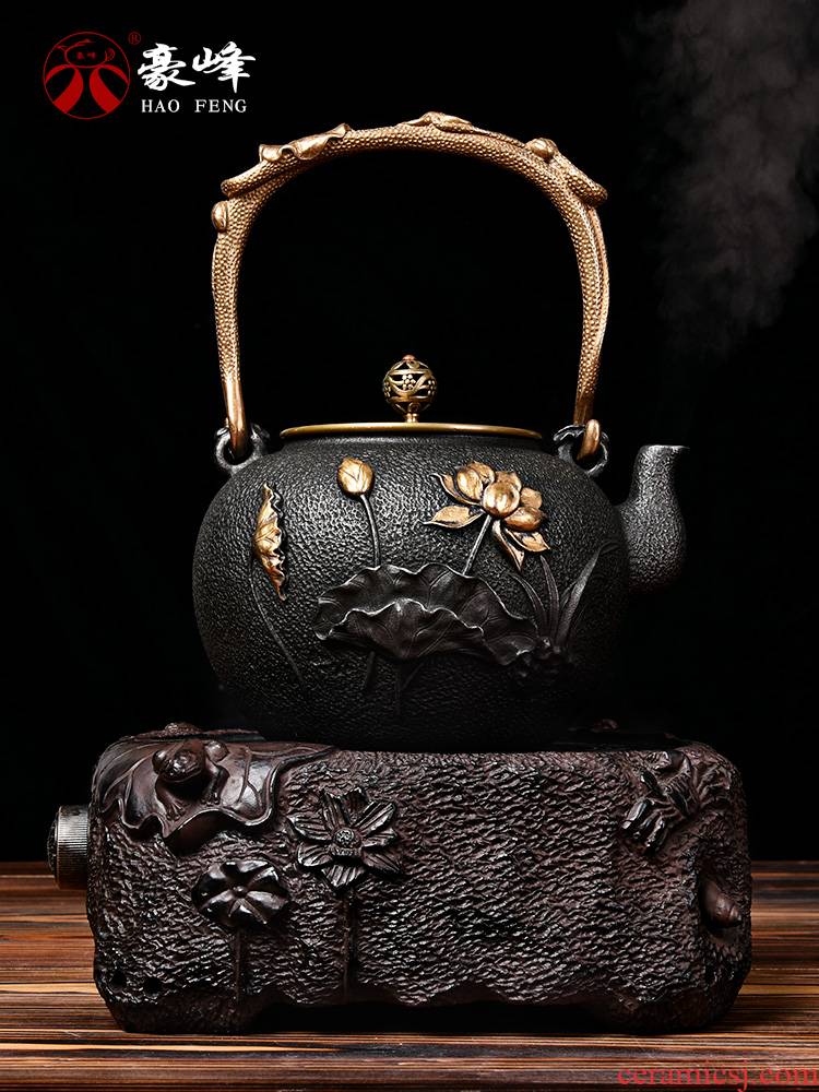 HaoFeng iron pot of boiled tea ware kung fu tea set home tea machine automatic electric TaoLu boiled tea stove teapot