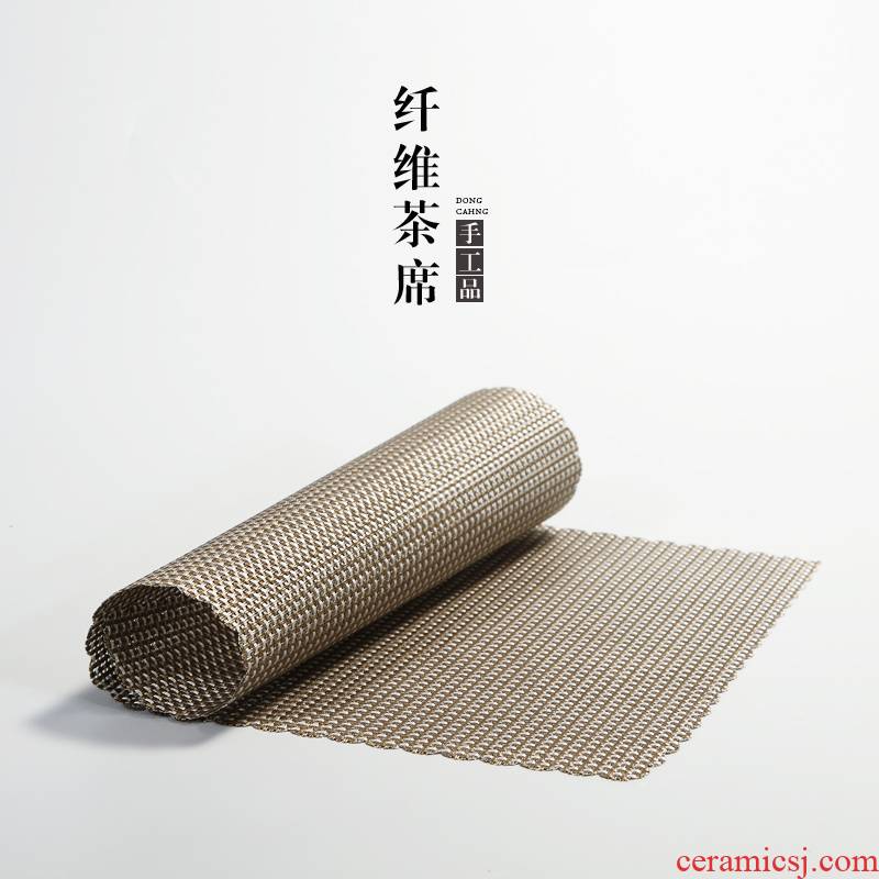 Kung fu tea tea tea tray spare parts in building protection mat tea table fine bamboo fiber wear - resistant curtain