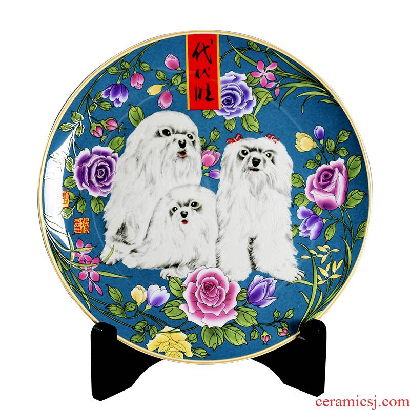 2018 zodiac dog decoration home furnishing articles handicraft feng shui decorative ceramic gift lovely mascots