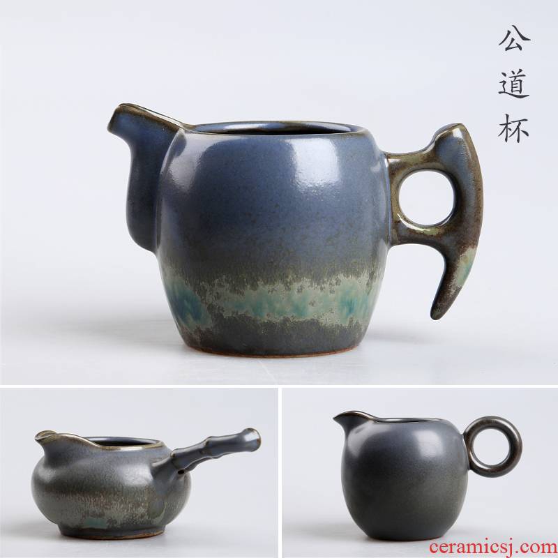 Hong bo gourmet element TaoHaiYang billow ceramic teapot side round the pot of machetes pot pot of creative side to justice cup the teapot