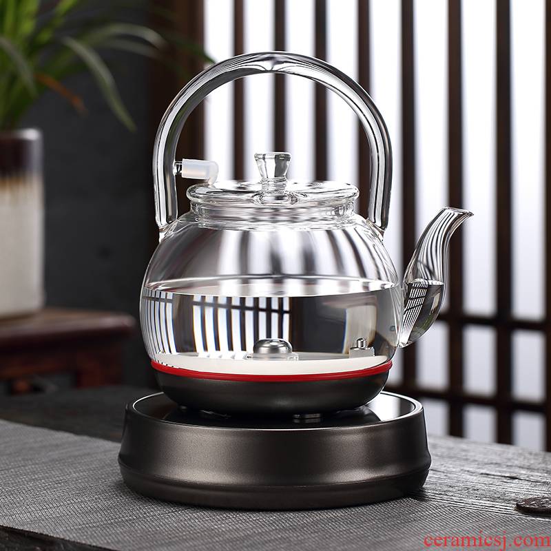 Morning high transparent glass kettle automatic water tea special tea sets electric boiling kettle