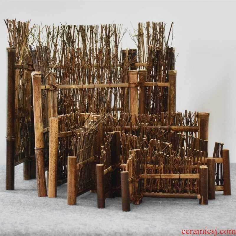 Natural bamboo bamboo has by hand small tea table decoration furnishing articles purple bamboo fence fence screen kung fu tea taking with zero