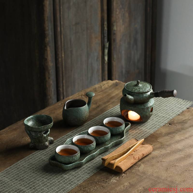 Old at restoring ancient ways, the awaken of spring thick ceramic Japanese dry teapot teacup mercifully kung fu tea set side of a complete set of gift boxes