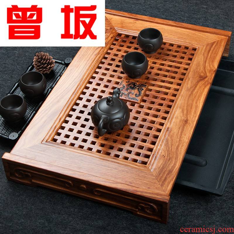 The Who -- tea huang hua limu tea sets tea tray was dry solid wood household utensils suit saucer dish kung fu mercifully