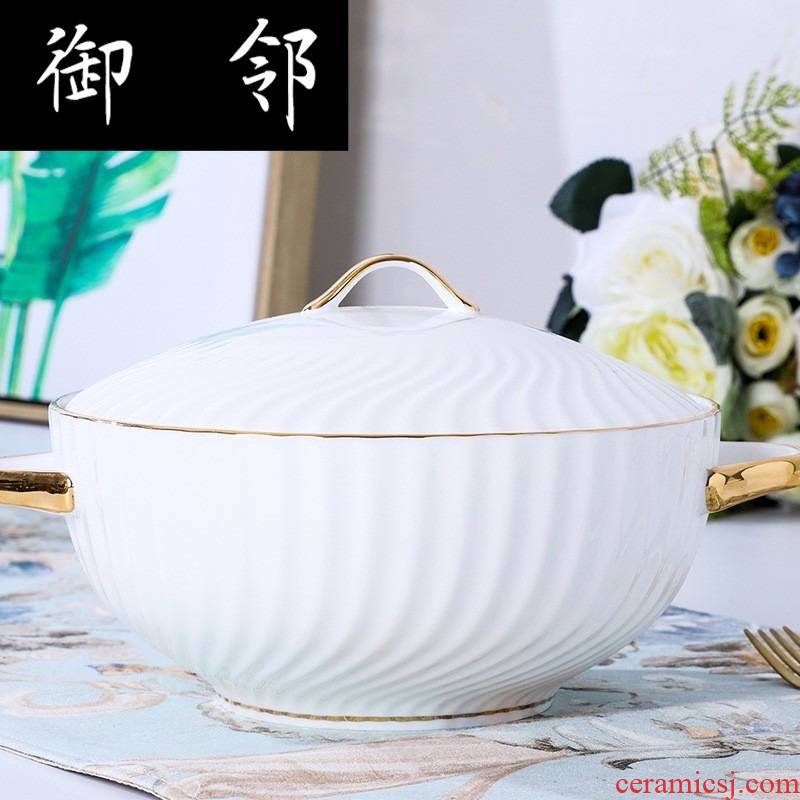 Propagated I and contracted ceramic tableware of pottery and porcelain gift set gift wedding suit activities in return