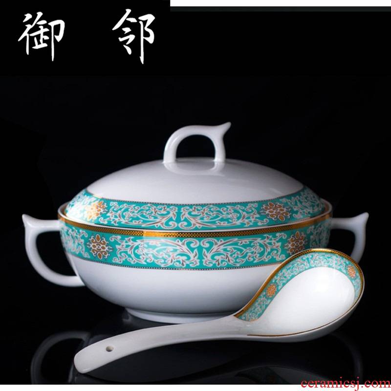 Propagated 58 skull porcelain of jingdezhen ceramics tableware dishes suit household to eat bread and butter dish bowl chopsticks