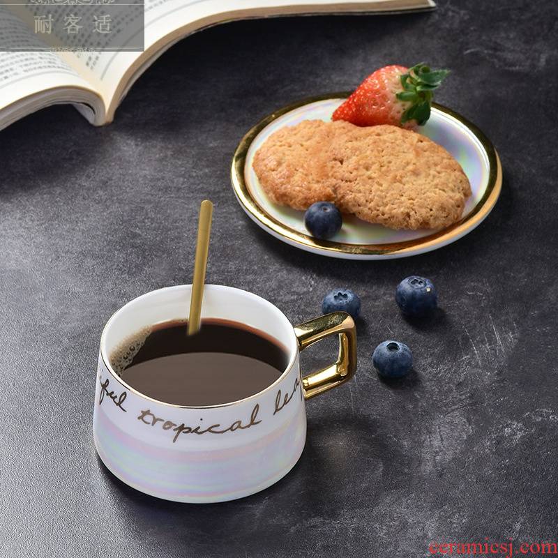 Guest comfortable Nordic new resistant ceramic coffee cups and saucers small European - style key-2 luxury up phnom penh afternoon tea coffee cups and saucers suit