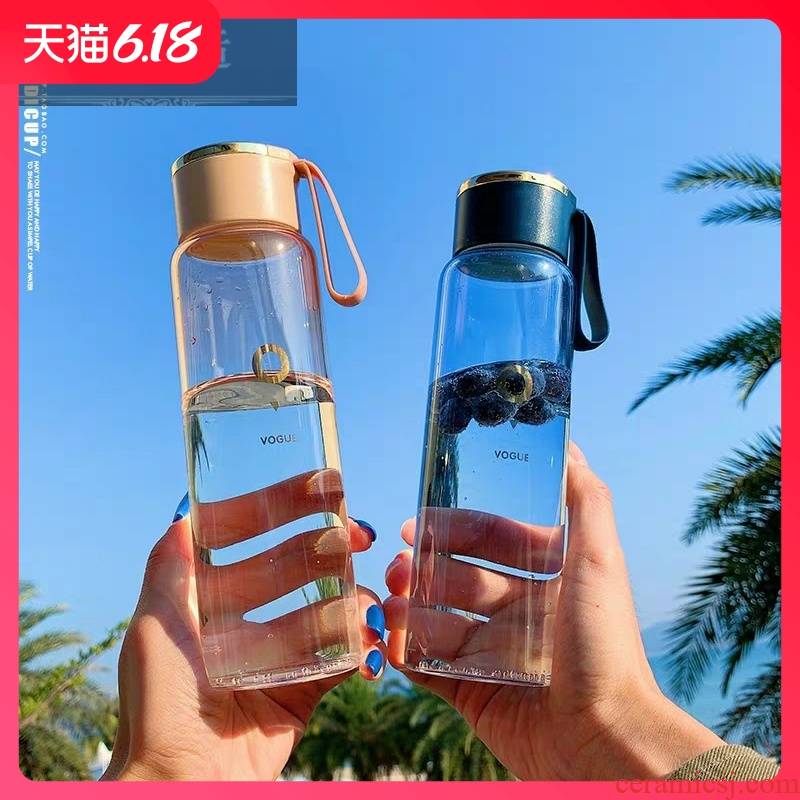 Guest comfortable ins hold gradual change trend of the glass with lift rope portable lovers with 400 ml tea campus men and women