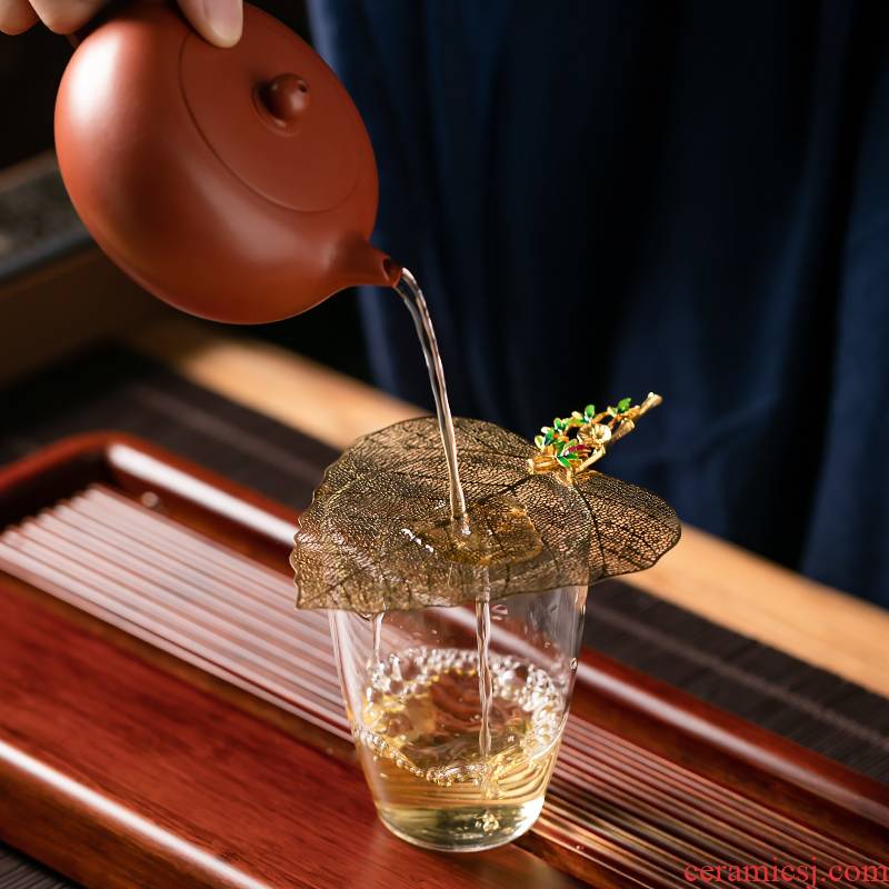 Fujian and copper bodhi tea filter retro home tea filters) kung fu tea tea strainer tea accessories