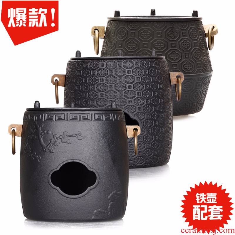 Cast iron carbon household is suing thickening boiled tea stove oven charcoal charcoal'm stove to boil tea KaoHuoLu by'm burning charcoal