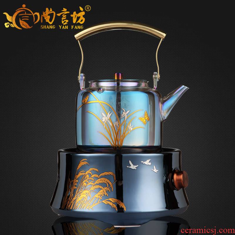 It still fang bei color burn glass kettle boiling teapot high - capacity tea tea, teapot electric TaoLu household