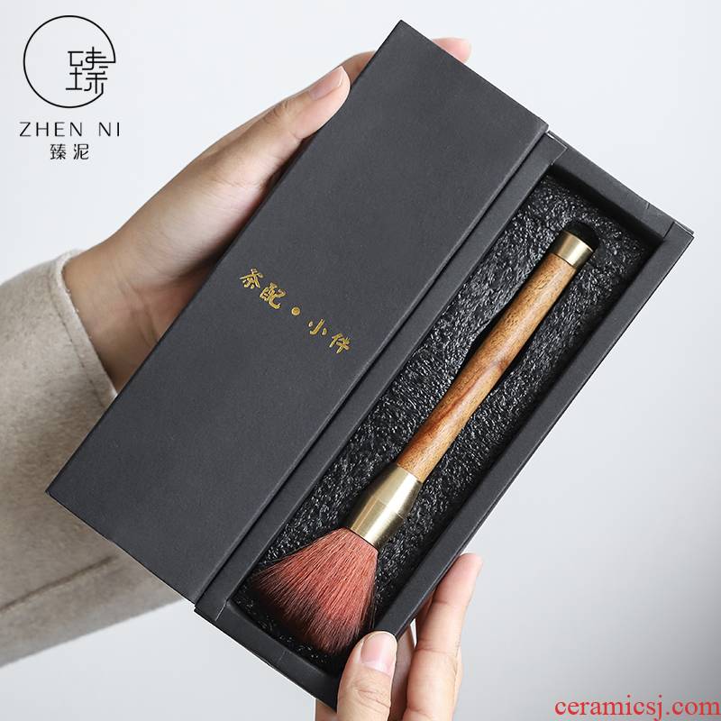 By mud ebony tea pen copper YangHuBi creative household cleaning tea tray was sweeping brush kung fu tea tea accessories