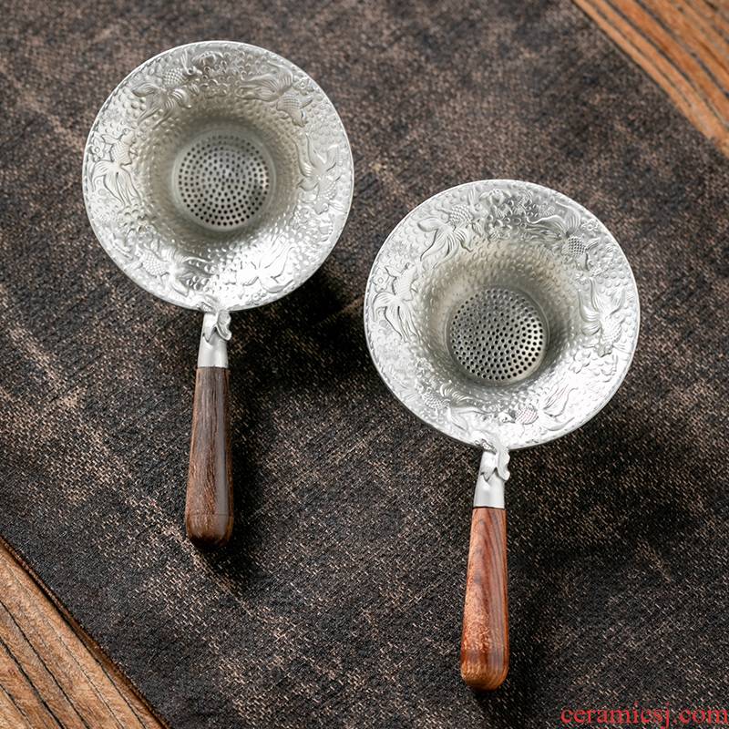 Fujian gen tin tea filter manually creative) sets tea filter spare parts for Japanese kung fu tea tea taking