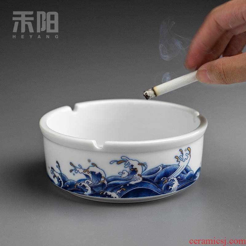 Send Yang mare undarum pentium ashtray large Chinese style restoring ancient ways individuality creative ceramic ashtray home sitting room office