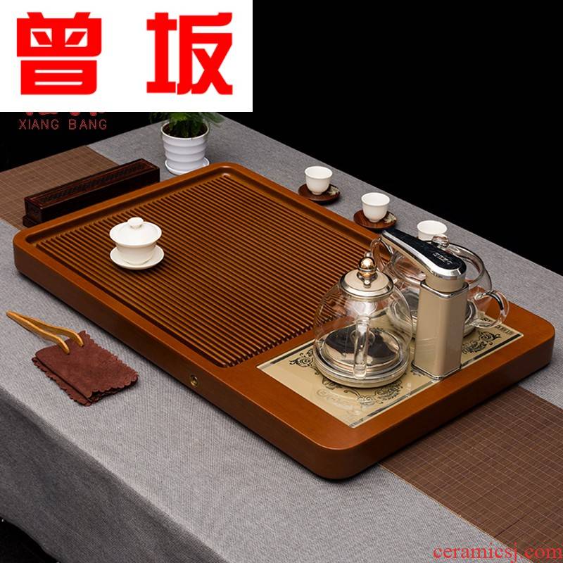Once sitting bakelite tea tray automatic kettle package tea tea sea kung fu tea set a rectangle drainage the saucer