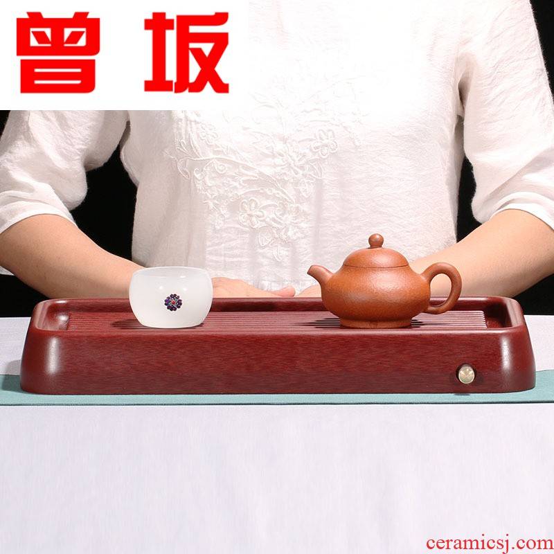 Once sitting bakelite tea tray, with bakelite rounded rectangle yixing kung fu tea tray was ground tea tea sea contracted