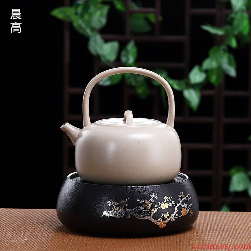 Morning high ceramic large household electrical TaoLu boil water jug white clay pot of boiling kettle girder tea kettle