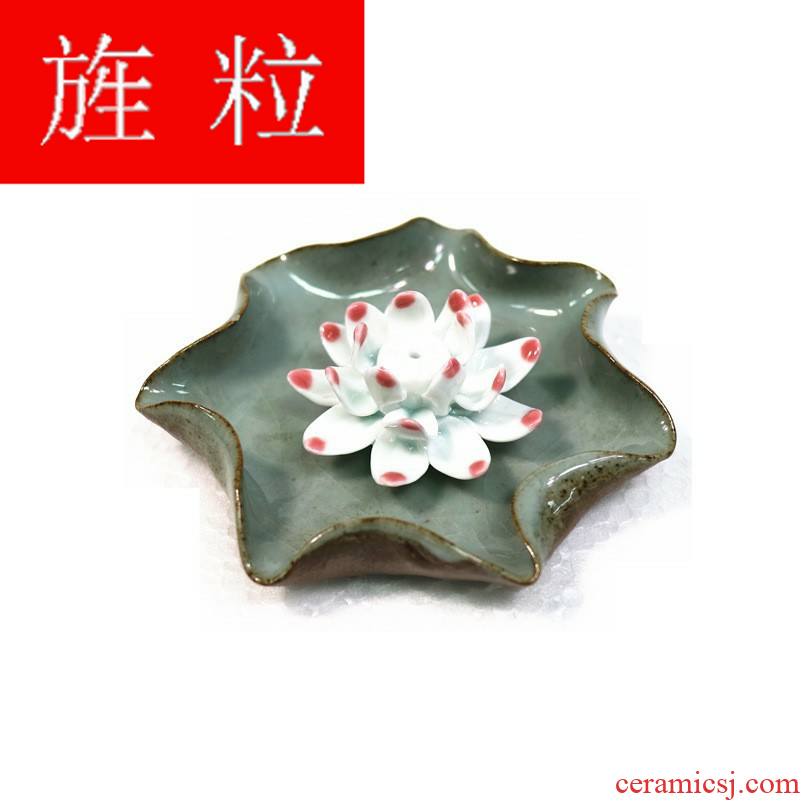Continuous grain of familiar lotus furnishing articles boutique tea tea to keep checking ceramic tea play zen lotus tea pet tea sets