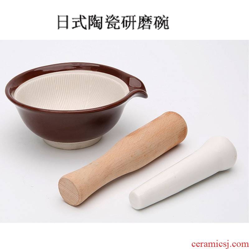 Baby's Baby's tool ceramic grinding grinding bowl bowl grinding manual rice paste pot puree the food machine