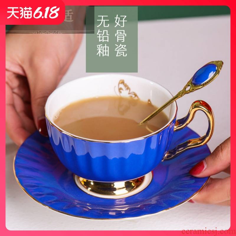 Guest comfortable creative resistant ceramic coffee cups and saucers suit household ipads porcelain teacup marca color dragon male in the afternoon
