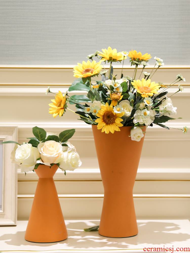 I and contracted light decoration key-2 luxury ceramic vase mesa simulation flowers, artificial flowers decorate the sitting room between example villa