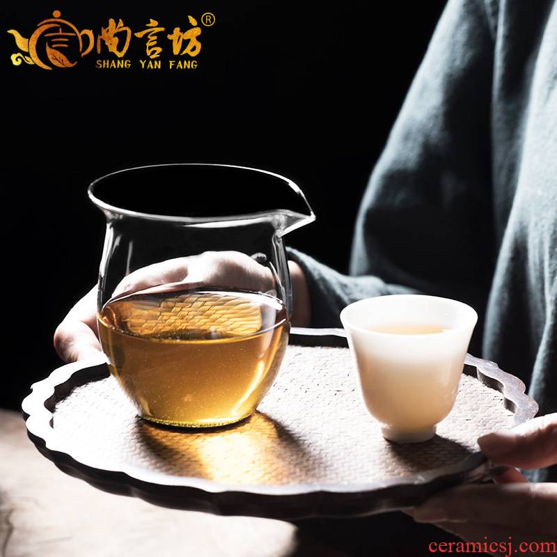 It still seems more reasonable fang glass cup tea sea hot points of tea, tea sets accessories filter and cup)